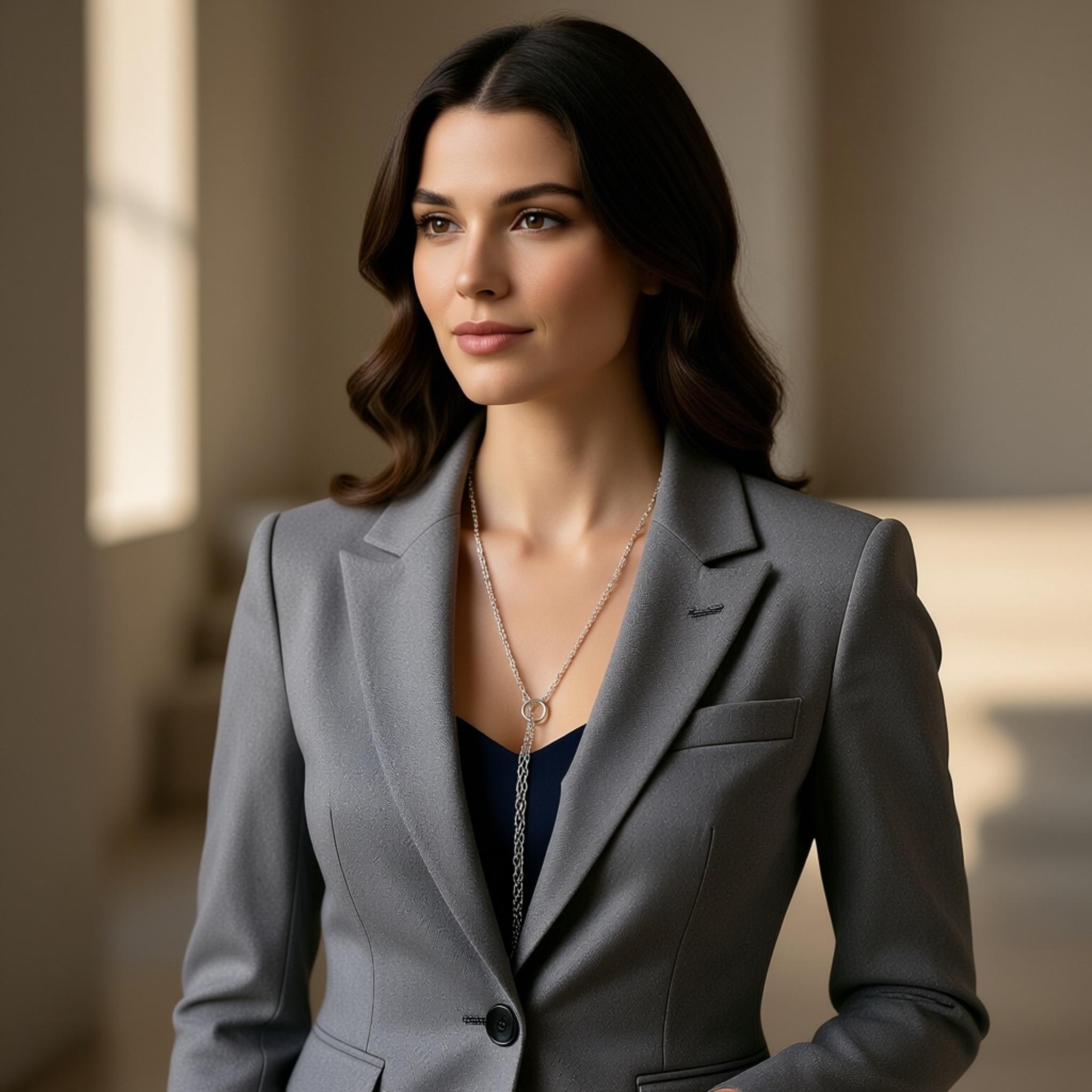 80cm 3mm淡水パール × Sunburst Link Chain ロングネックレス｜マルチスタイル｜2color | 14枚目