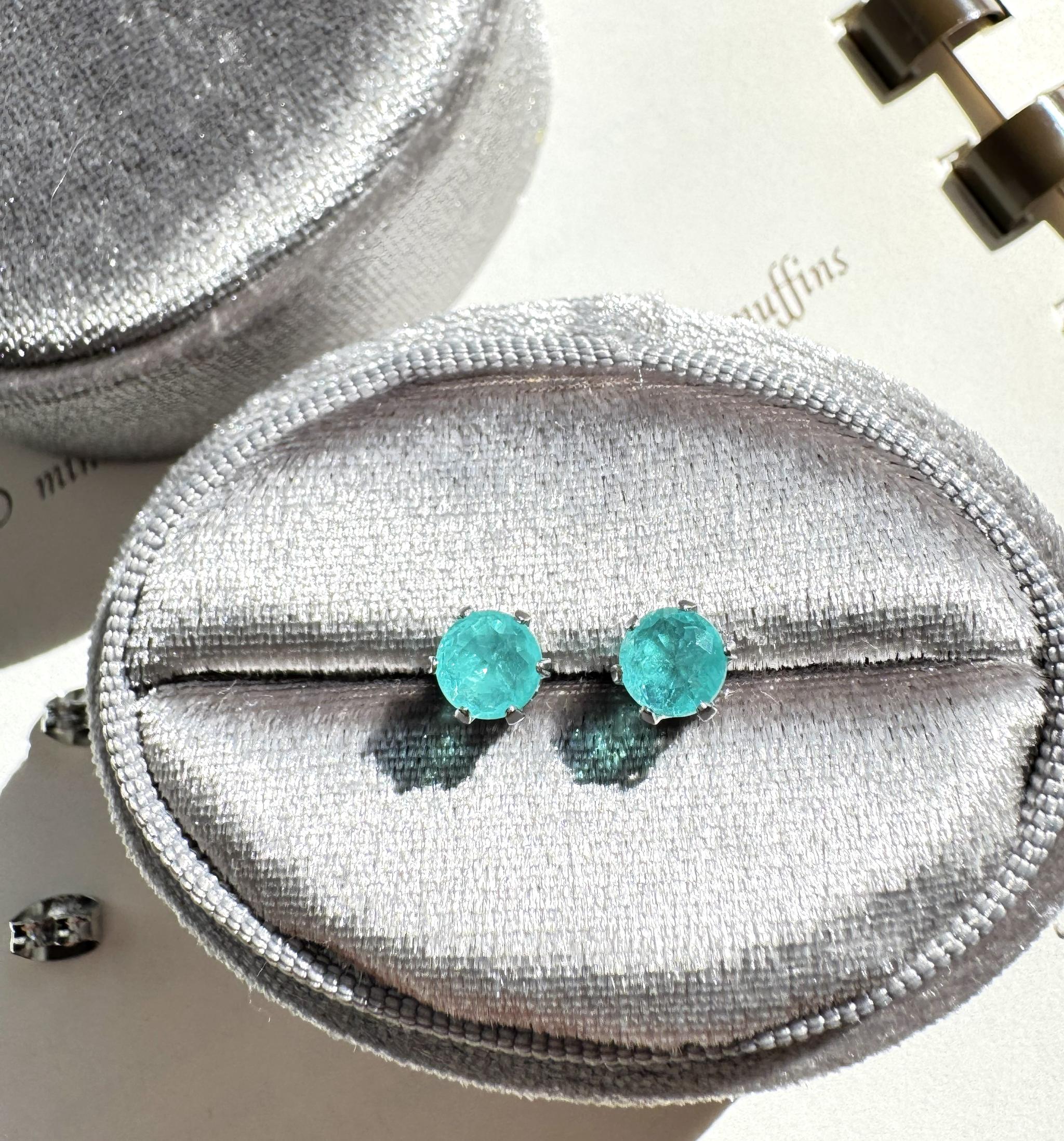 ネオンブルーの輝き 一粒ジュエリーセット 5mm｜ダブレットクリスタル｜316L｜Lumière Gem｜送料込み | 11枚目