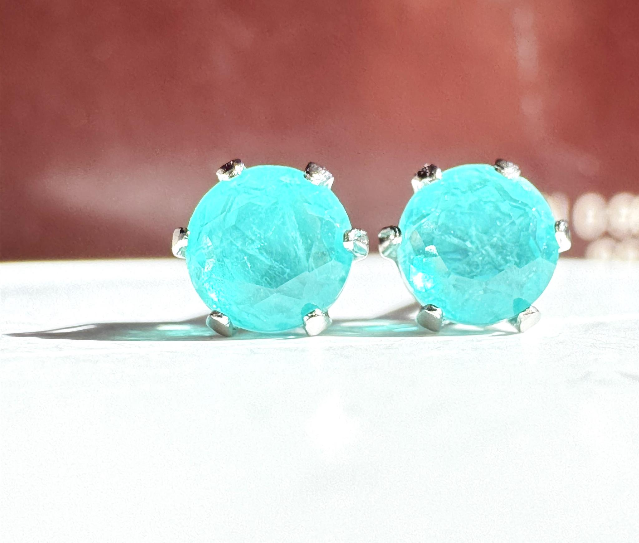 ネオンブルーの輝き 一粒ジュエリーセット 5mm｜ダブレットクリスタル｜316L｜Lumière Gem｜送料込み | 13枚目