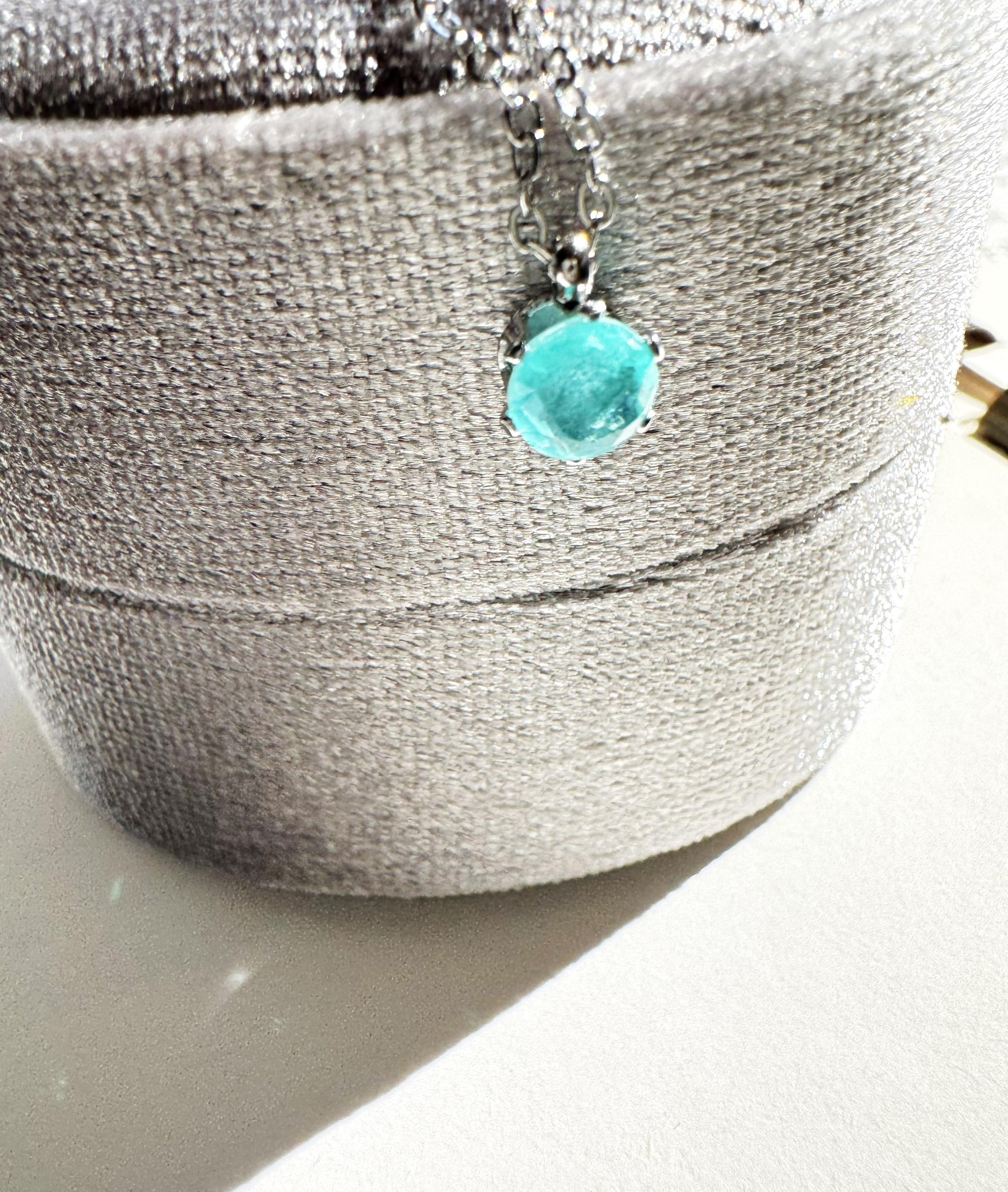 ネオンブルーの輝き 一粒ジュエリーセット 5mm｜ダブレットクリスタル｜316L｜Lumière Gem｜送料込み | 14枚目