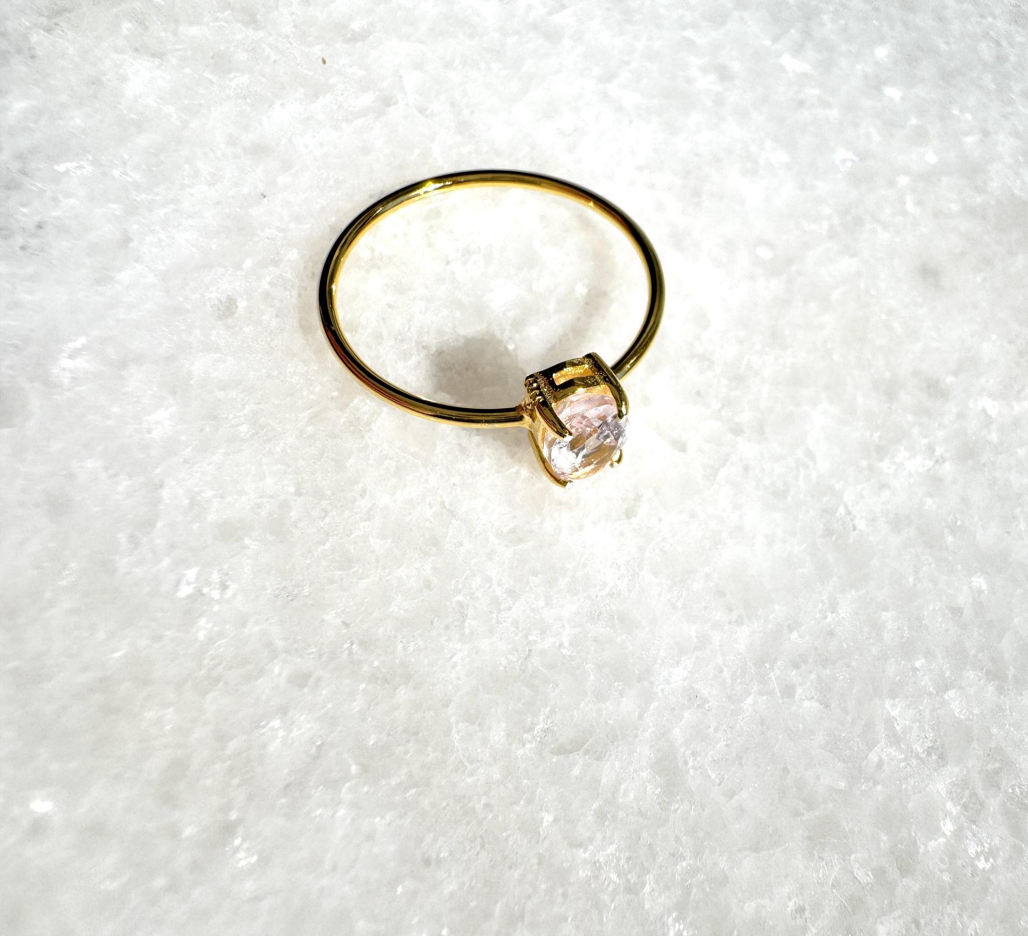 桜色モルガナイト ネックレス＆リングセット｜6×4mm｜モザンビーク産｜春限定2点｜K18ゴールドコーティング | 6枚目