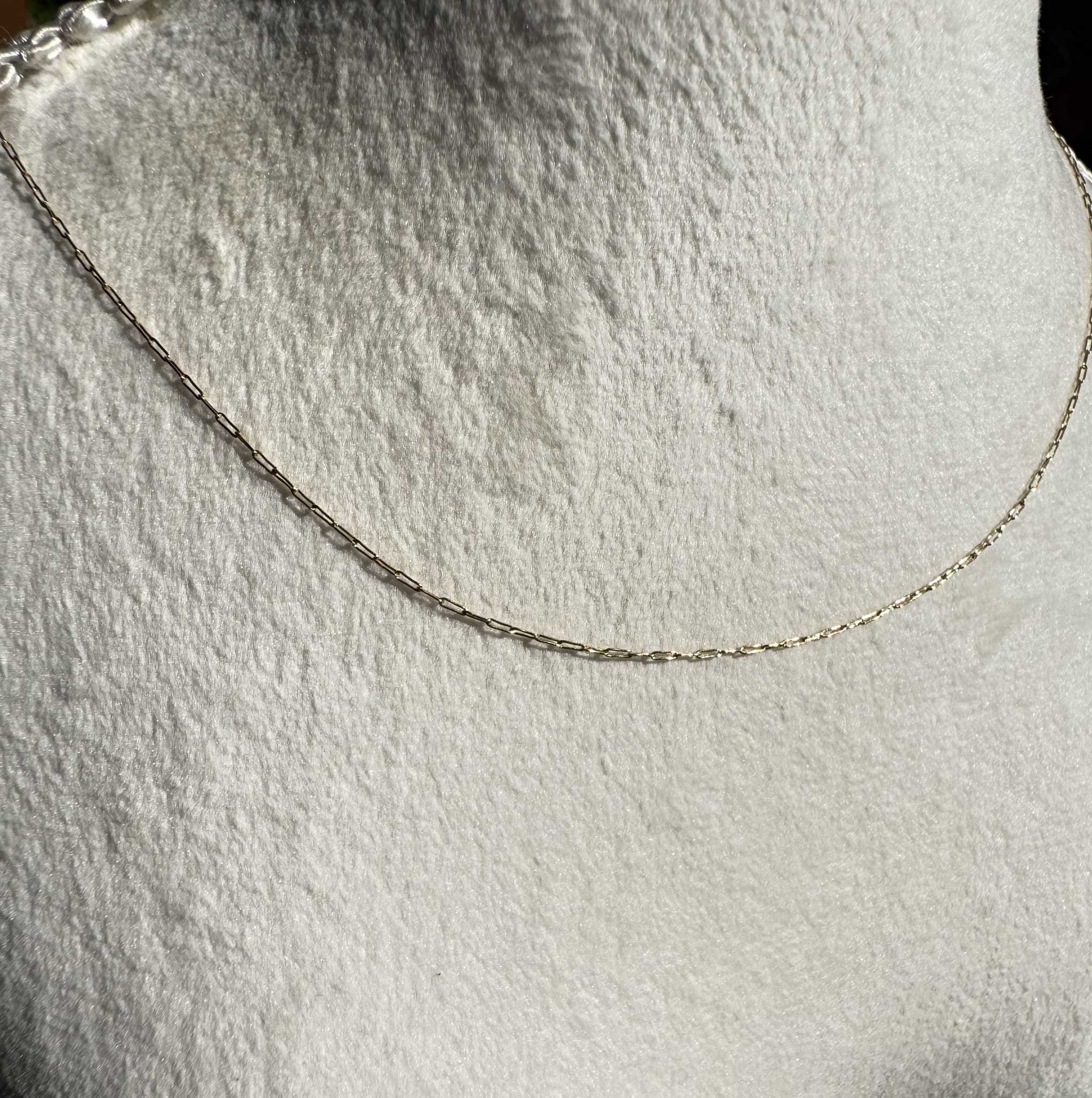 糸の様な繊細なライン　Thread like chain ネックレス　SUS316L　極細クリップチェーン0.6mm | 8枚目