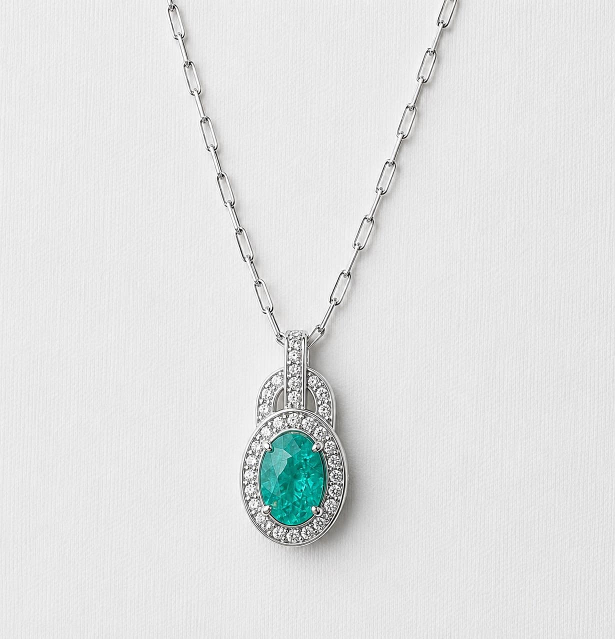 Lumen Caeruleo｜YAG Paraiba｜9×7mm｜Signature Radiant | 5枚目