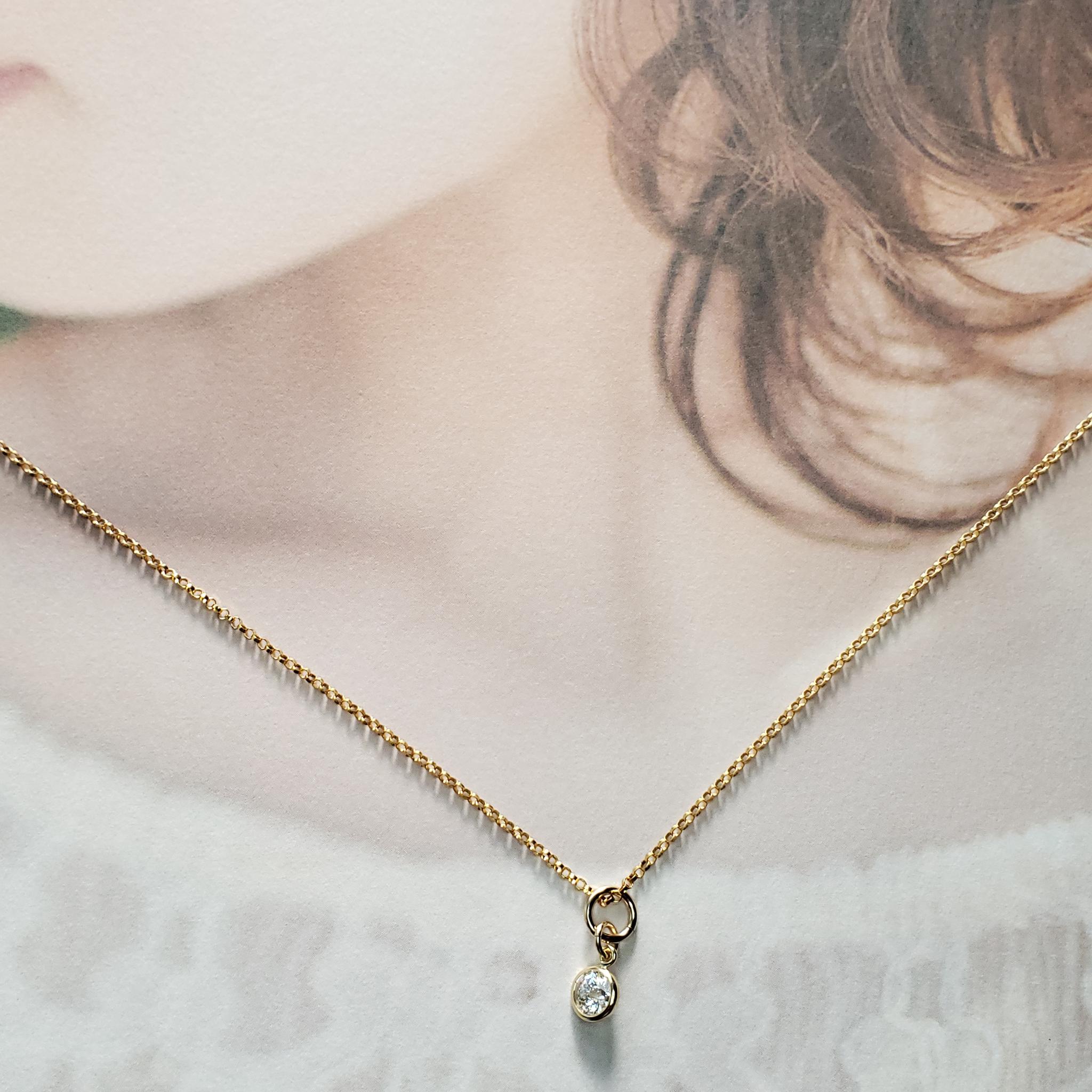 ベゼル 14Kgf　チャーム　キラッキラ(*_*)　エンペラーカット　モアサナイト　Dカラー　5ｍｍ　品質証明書付き | 7枚目