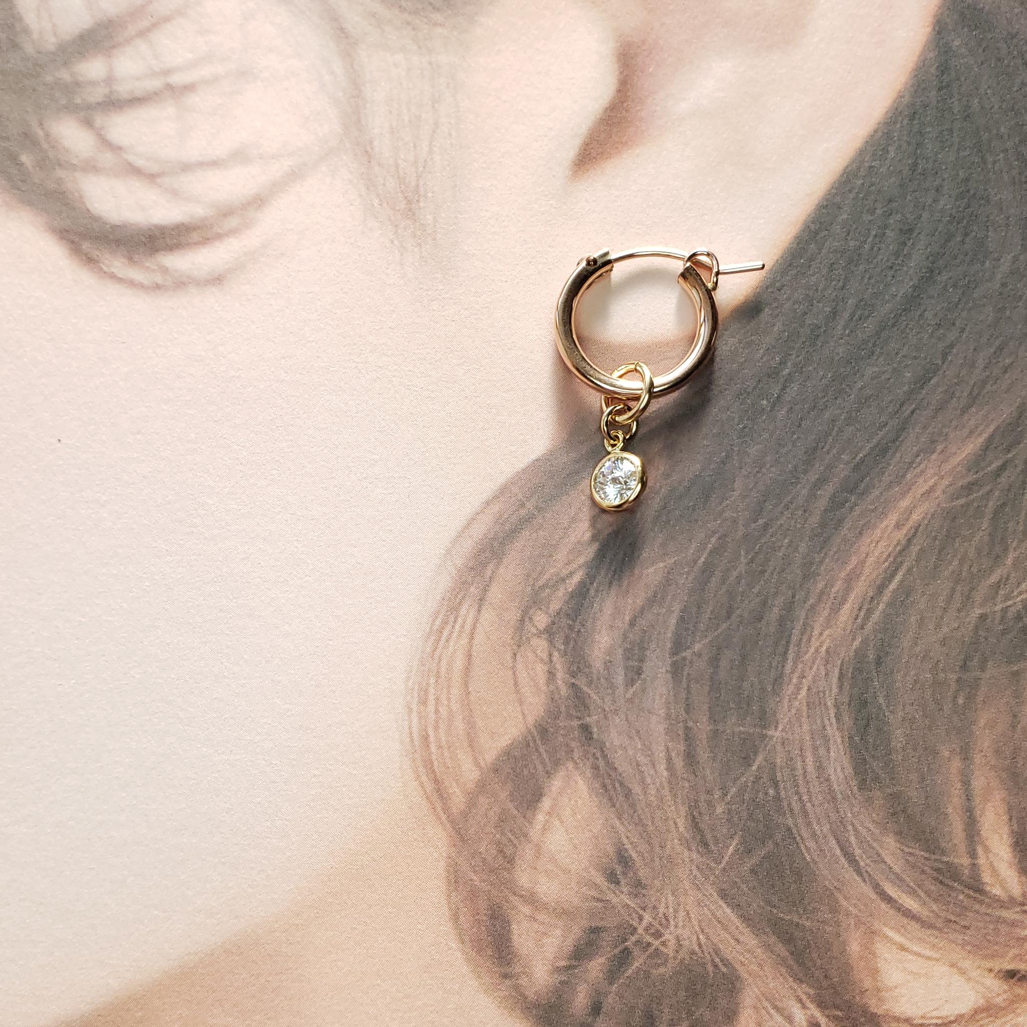 ベゼル 14Kgf　チャーム　キラッキラ(*_*)　エンペラーカット　モアサナイト　Dカラー　5ｍｍ　品質証明書付き | 8枚目