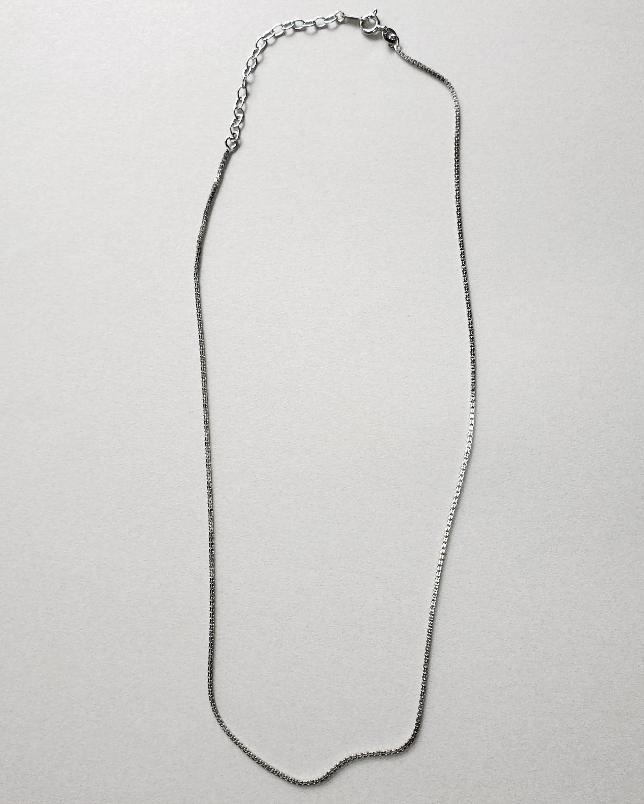 シルバー925製　シルバーチェーン　ロジウムコーティング　3種類　◇チェーンのみ | 3枚目