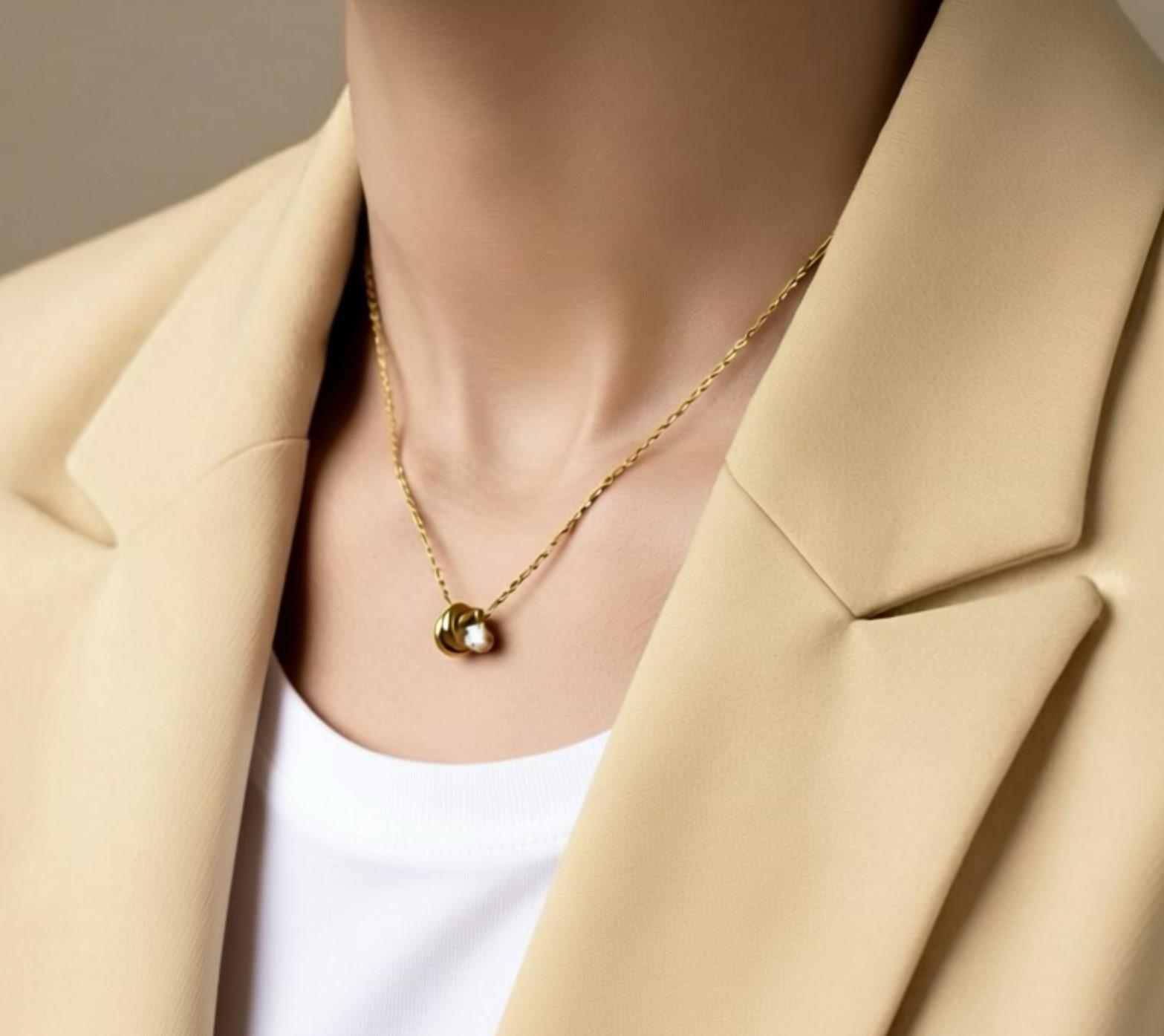 Diamond Trinity Necklace Dカラー モアサナイト x トリニティネックレス 選べる長さ・カラー | 11枚目