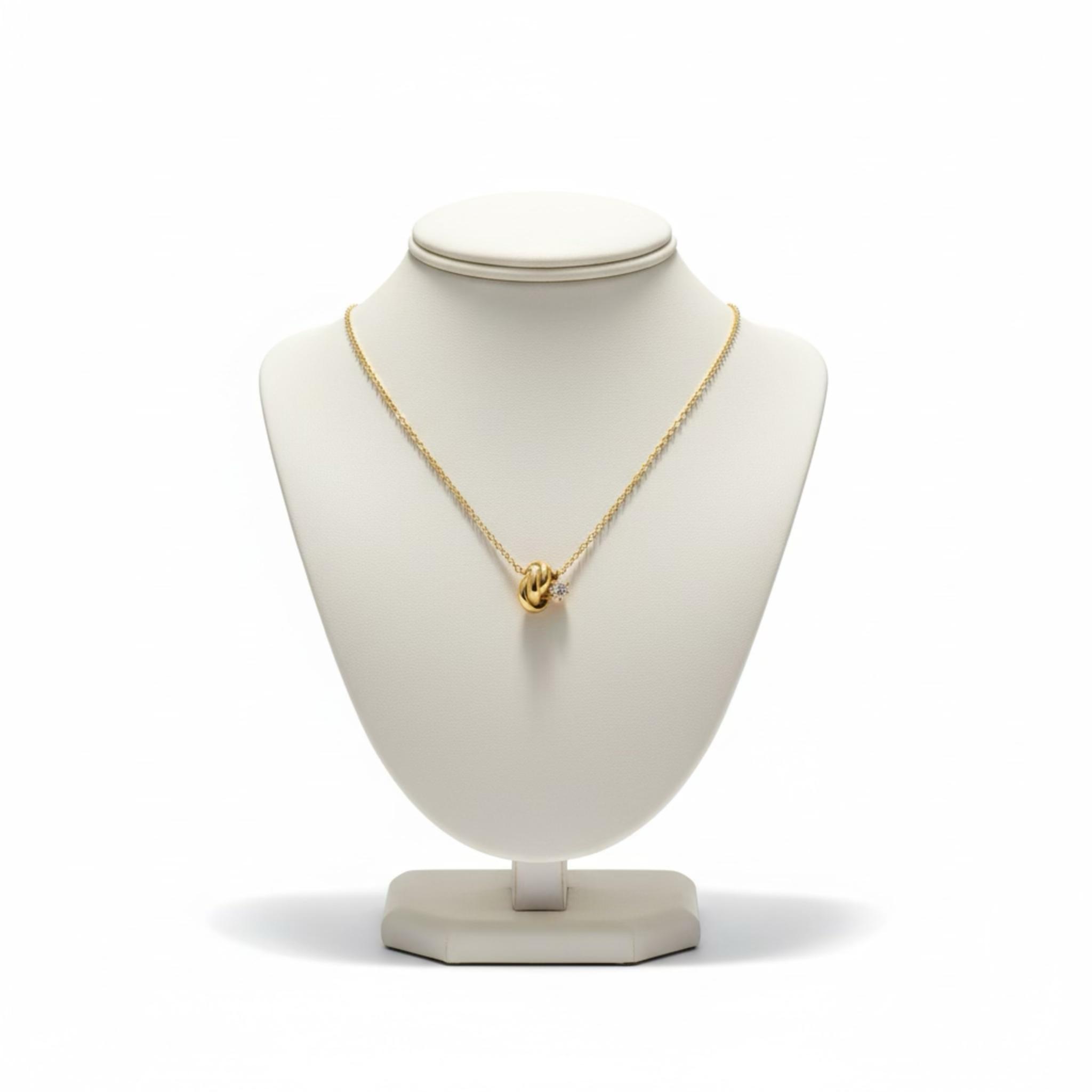 Diamond Trinity Necklace Dカラー モアサナイト x トリニティネックレス 選べる長さ・カラー | 8枚目