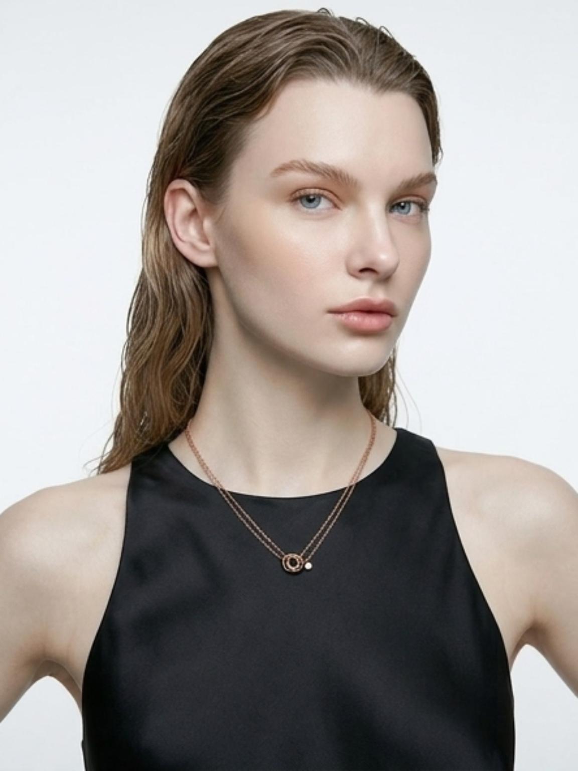 One Gem trinity|正面向き|宝石付きトリニティネックレス|送料無料|長さ・宝石選択可 | 9枚目